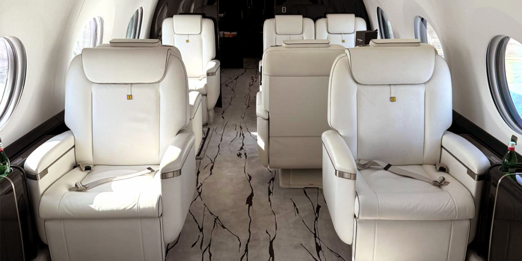 private jet interior comfort