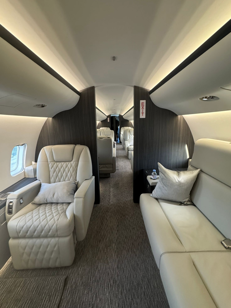 private jet luxury interior